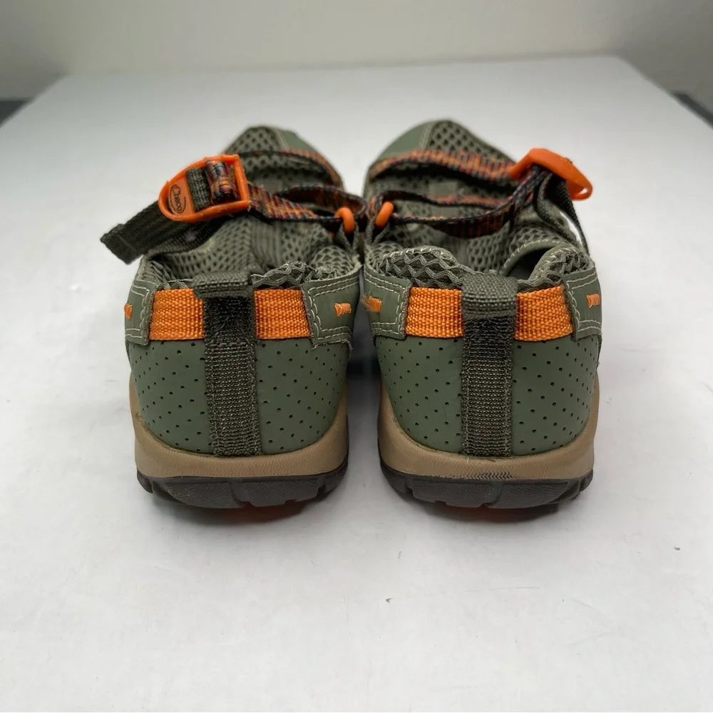 Chaco Kids Odyssey Trail Hiking‎ Water Shoes SandalsOutdoor. Kids size 4 Green